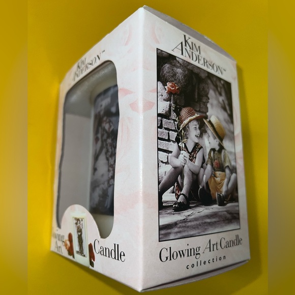 Candle Kim Anderson glowing art collector girl vintage 1998 in box new - Picture 6 of 13